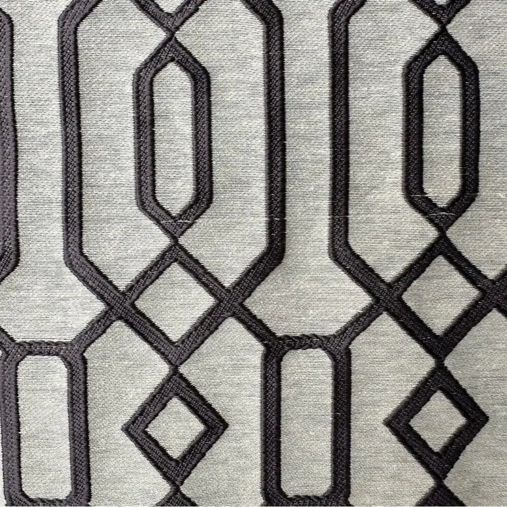 Rodeo Home Pillow Covers Lattice, Pair of 2 in Gray 19”x19”